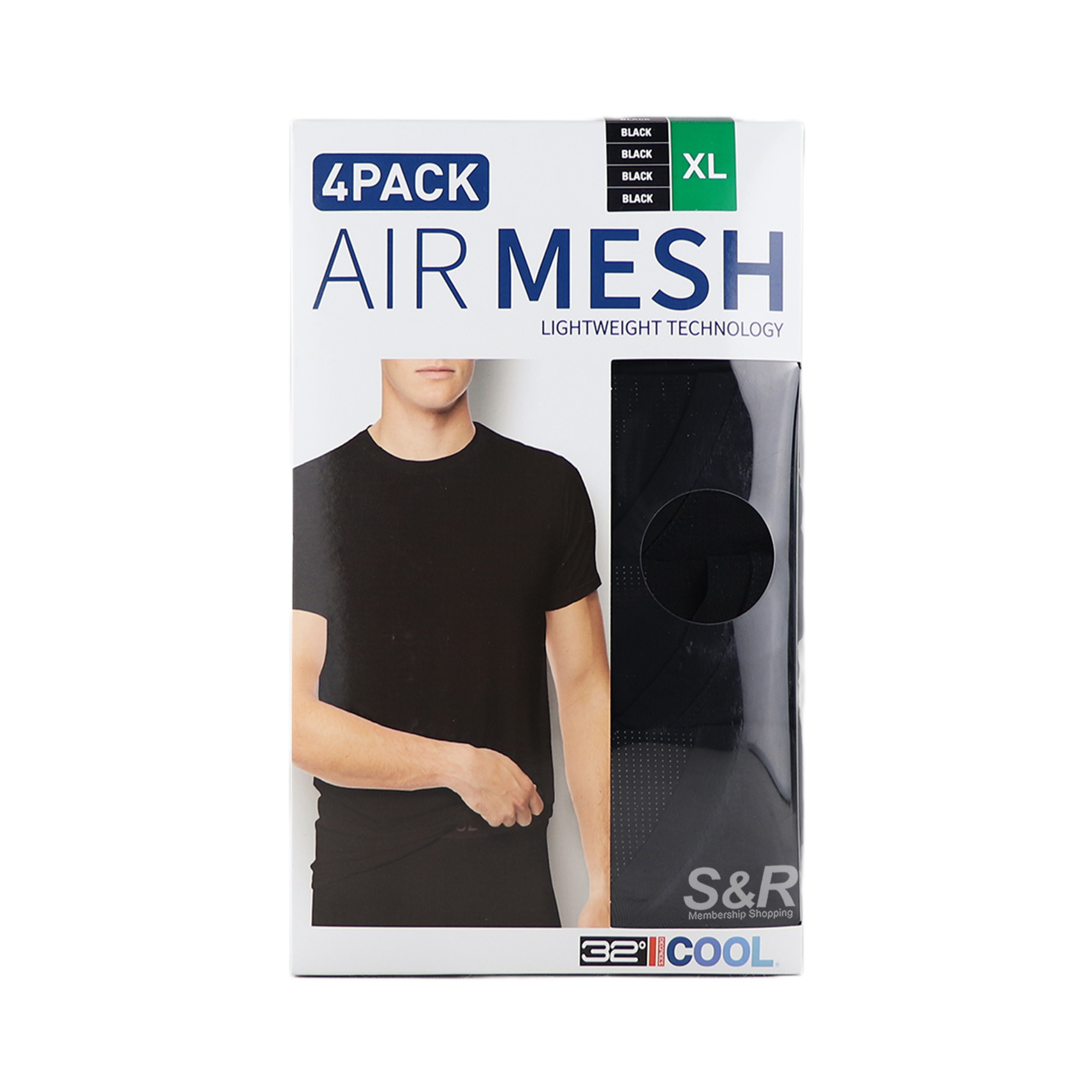 32 Degrees Cool Men's XL Black Air Mesh Tank 4pcs 32 Degrees Cool Men's XL Black Air Mesh Tank 4pcs